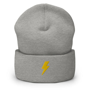 Embroidered Lightning Cuffed Beanie (9 colors)