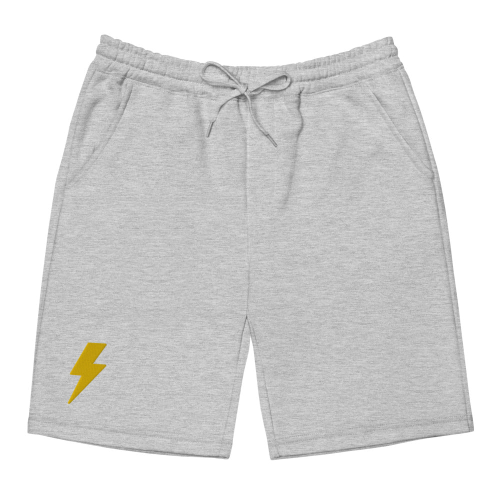 Embroidered Lightning Men's fleece shorts